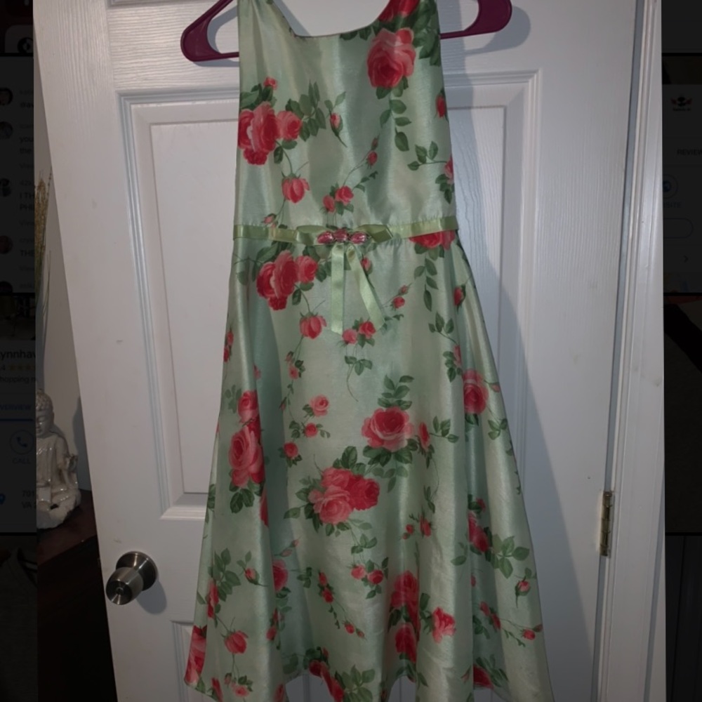 a cute floral rose dress